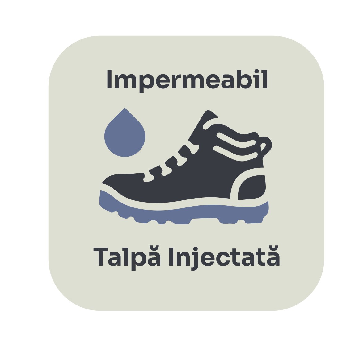 GHETE IMPERMEABILE CU TALPA INJECTATA P1492N/1